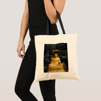 Golden Buddha Jeju-do Korea Canvas Tote Bag Tygkasse