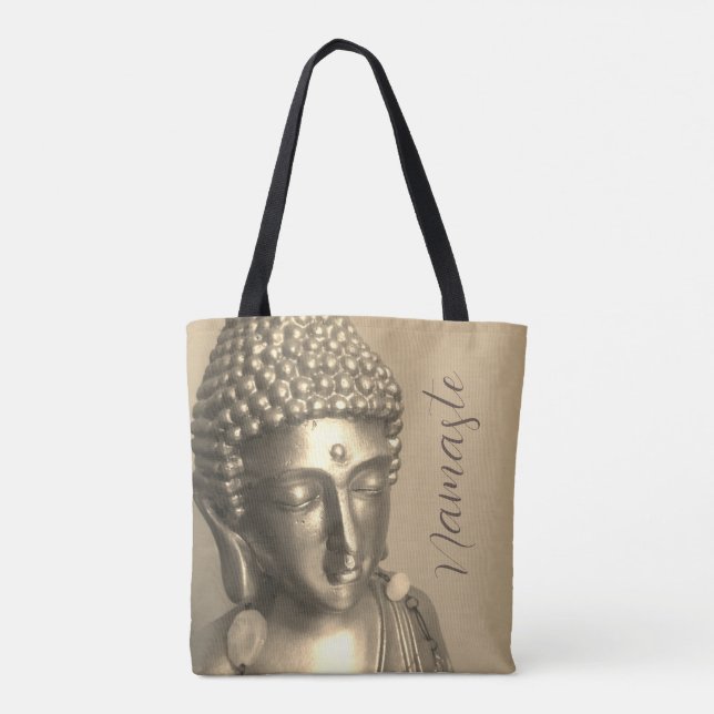 Golden Buddha Namaste Tygkasse (Baksida)