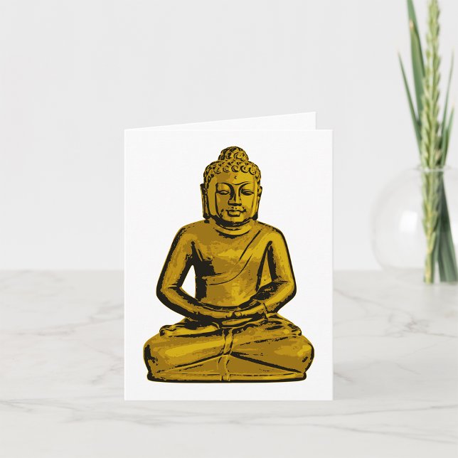Golden Buddha Note-kort Kort (Skapare uppladdad)