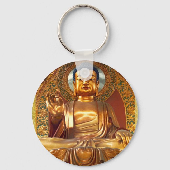 Golden Buddha - Nyckelkedja Nyckelring (Framsida)