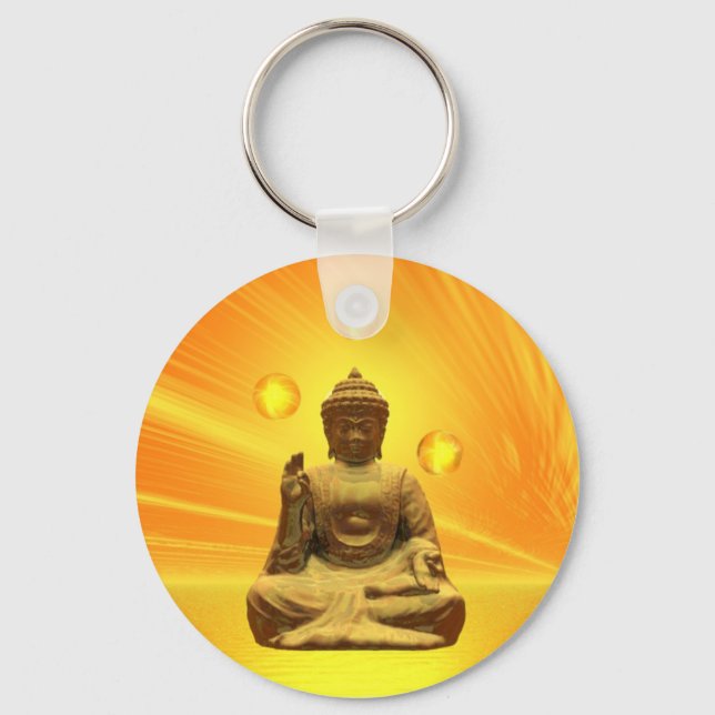 Golden Buddha Nyckelring (Framsida)