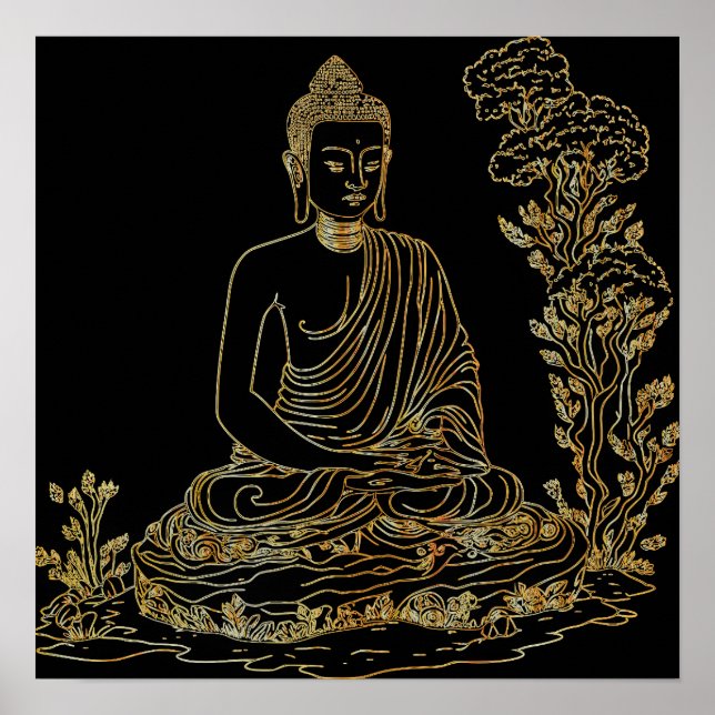 Golden Buddha Poster (Framsidan)