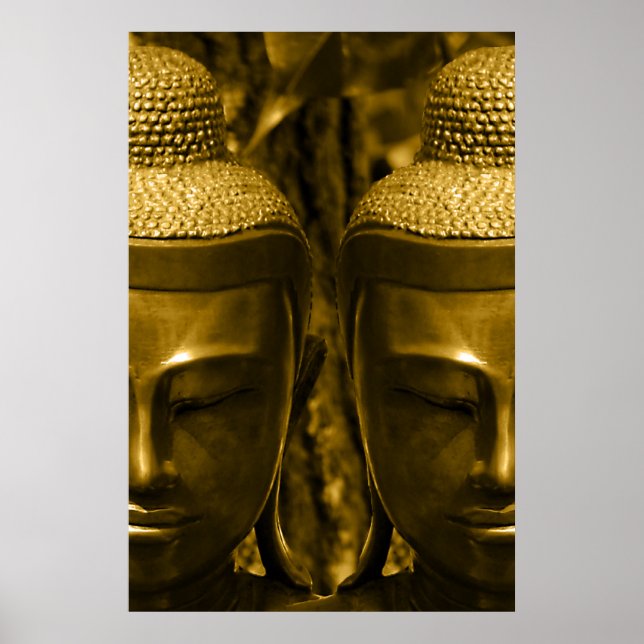 Golden Buddha Poster Skriv ut (Framsidan)