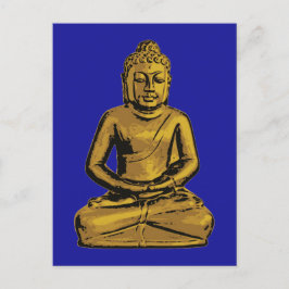 Golden Buddha Statue Vykort