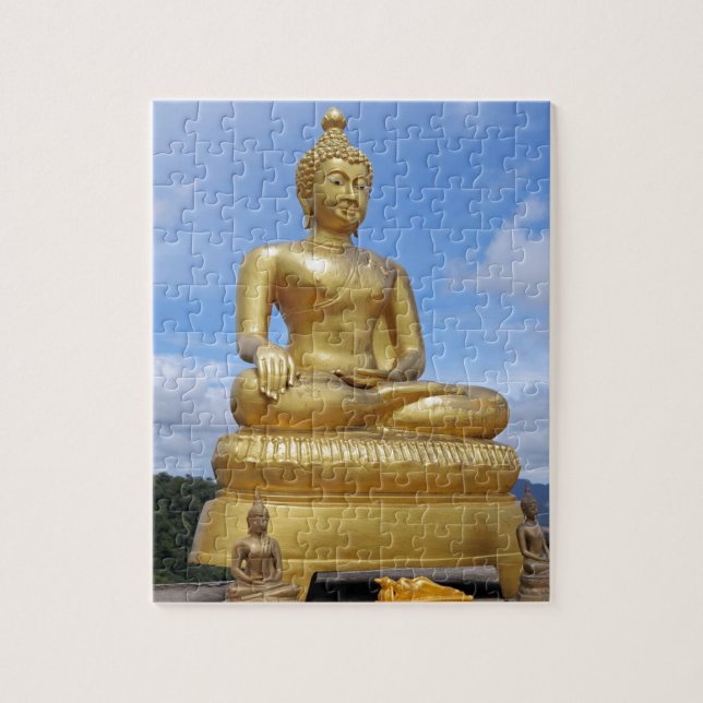 Golden Buddha-staty Pussel (Vertikal)