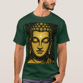 Golden Buddha Tredje Öga T-Shirt | Andlig Awaken