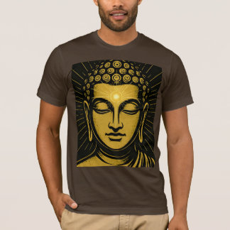 Golden Buddha Tredje Öga T-Shirt | Andlig Awaken