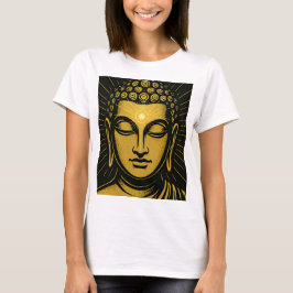 Golden Buddha Tredje Öga T-Shirt | Andlig Awaken