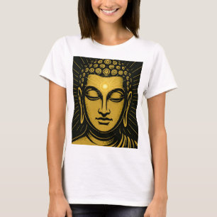 Golden Buddha Tredje Öga T-Shirt Andlig Awaken