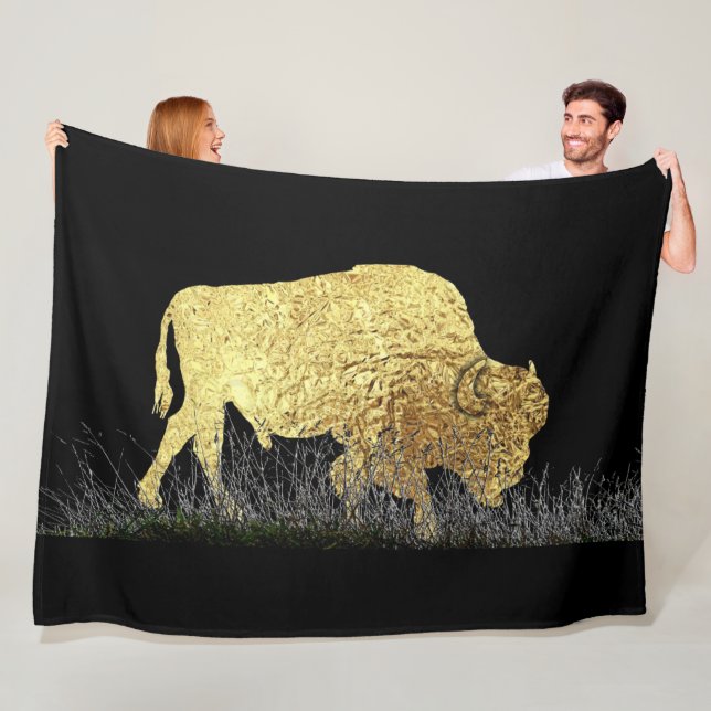 Golden Buffalo Fleece Blanket (På plats)