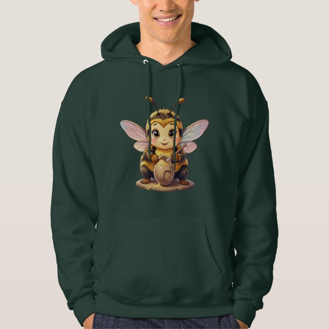 Golden Bumblebee in Bloom Dance.10 Hoodie (Framsida)