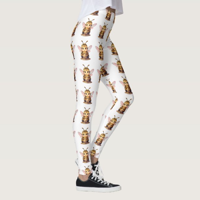 Golden Bumblebee in Bloom Dance.10 Leggings (Höger)