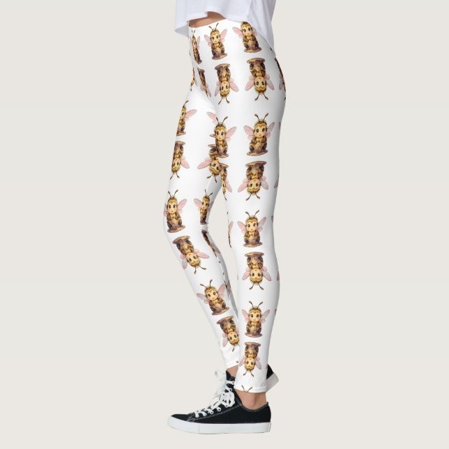 Golden Bumblebee in Bloom Dance.10 Leggings (Vänster)