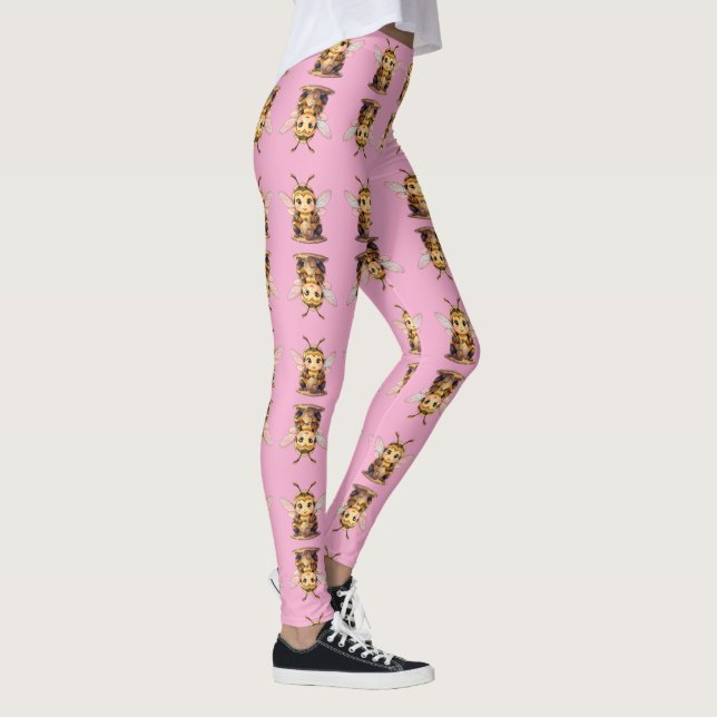 Golden Bumblebee in Bloom Dance.10 Leggings (Höger)