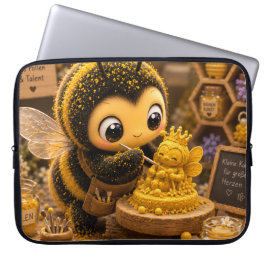 Golden Bumblebee in Bloom Dance.11 Laptop Fodral
