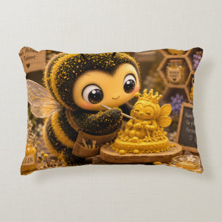 Golden Bumblebee in Bloom Dance.11 Prydnadskudde