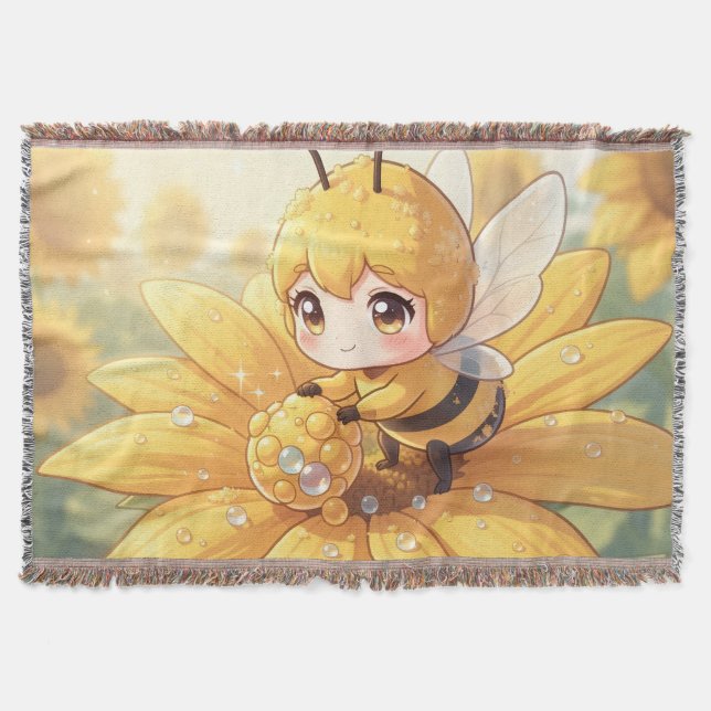 Golden Bumblebee in Bloom Dance.1 Filt (Framsidan)