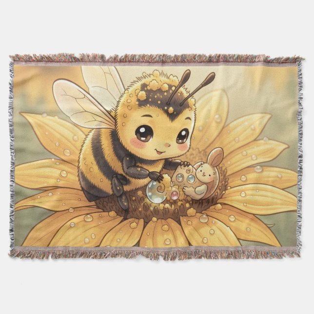 Golden Bumblebee in Bloom Dance.4 Filt (Framsidan)