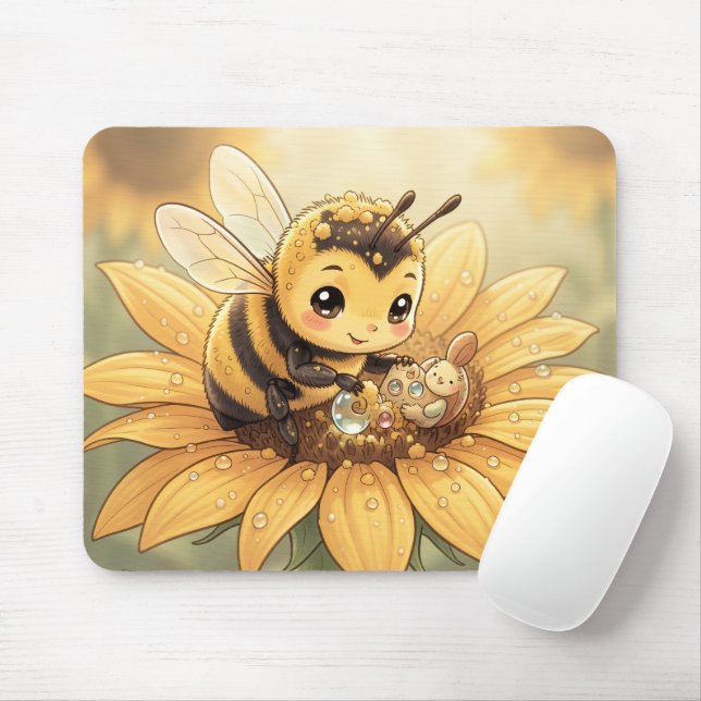 Golden Bumblebee in Bloom Dance.4 Musmatta (Med mus)