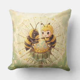 Golden Bumblebee in Bloom Dance.5 Kudde