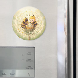 Golden Bumblebee in Bloom Dance.5 Magnet