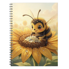 Golden Bumblebee in Bloom Dance.9 Anteckningsbok