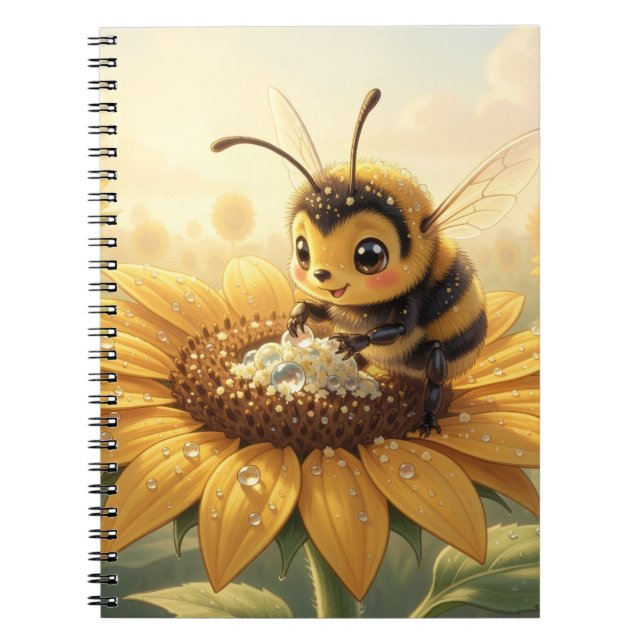 Golden Bumblebee in Bloom Dance.9 Anteckningsbok (Framsidan)
