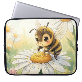 Golden Bumblebee in Bloom Dance Laptop Fodral