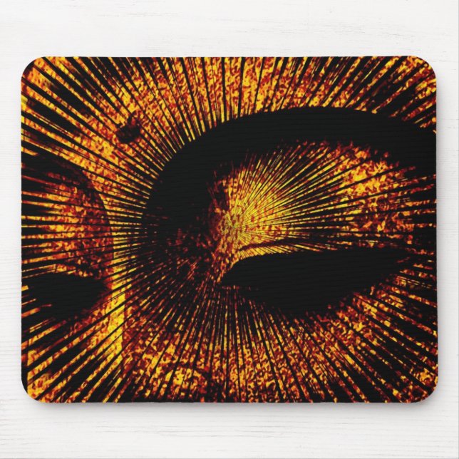 Golden Burst Struktur Buddha Mousepad Musmatta (Framsidan)