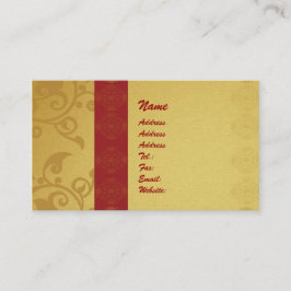 Golden  business card 2 sided printed visitkort