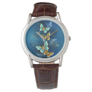 Golden butterflies armbandsur
