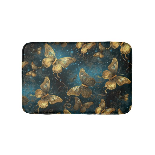 Golden Butterflies Bath Mat Badrumsmatta (Framsidan)