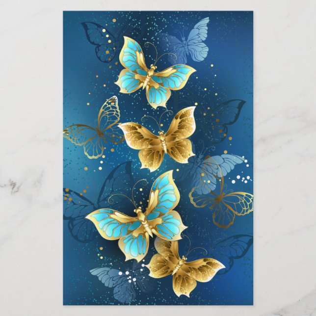 Golden butterflies brevpapper (Framsida)