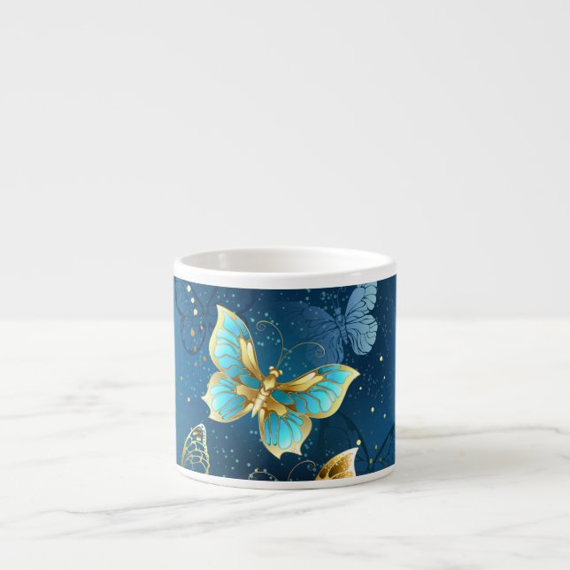 Golden butterflies espressomugg (Framsidan)