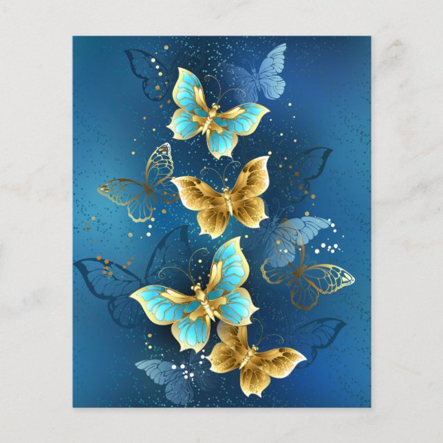Golden butterflies flygblad (Framsidan)