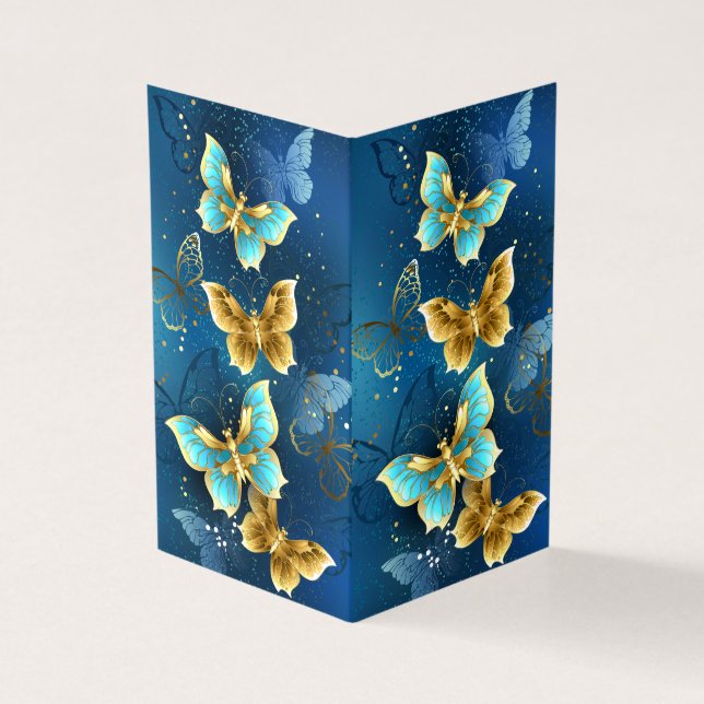 Golden butterflies kort (Utsida)