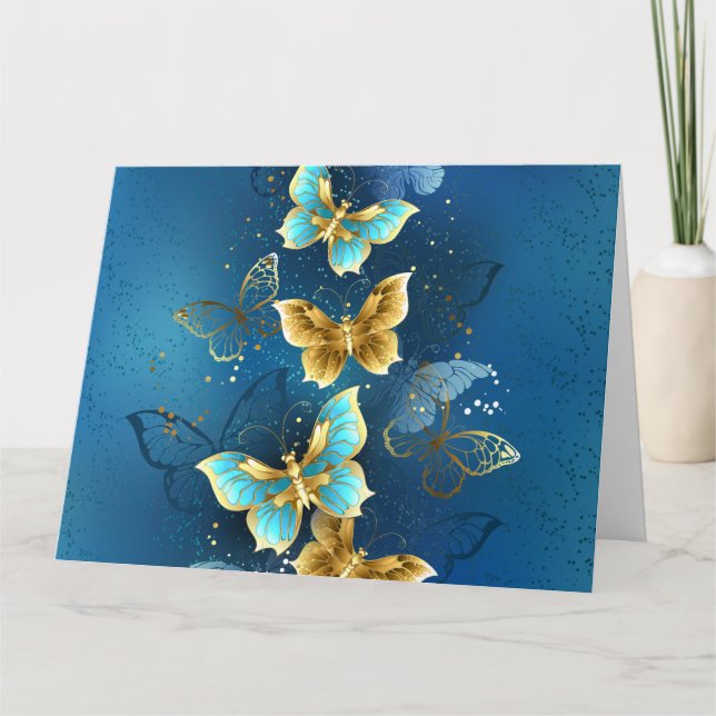 Golden butterflies kort (Framsida)