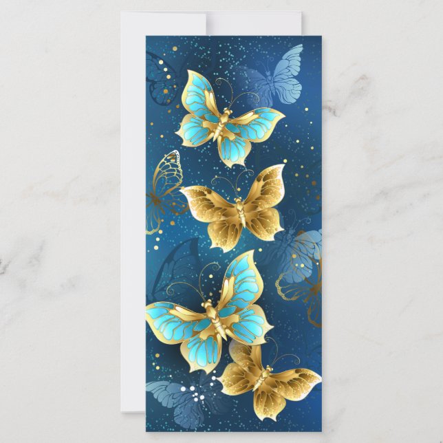 Golden butterflies kort (Framsida)