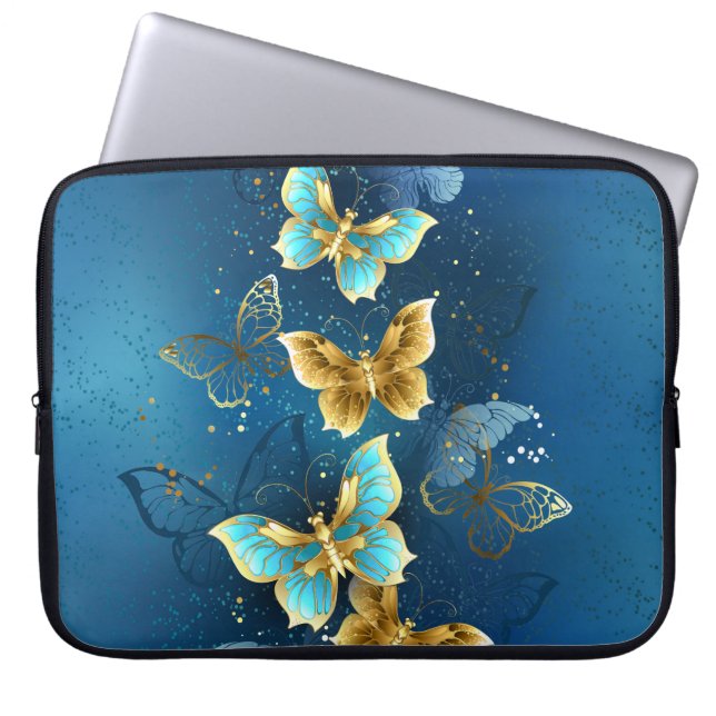 Golden butterflies laptop fodral (Framsidan)