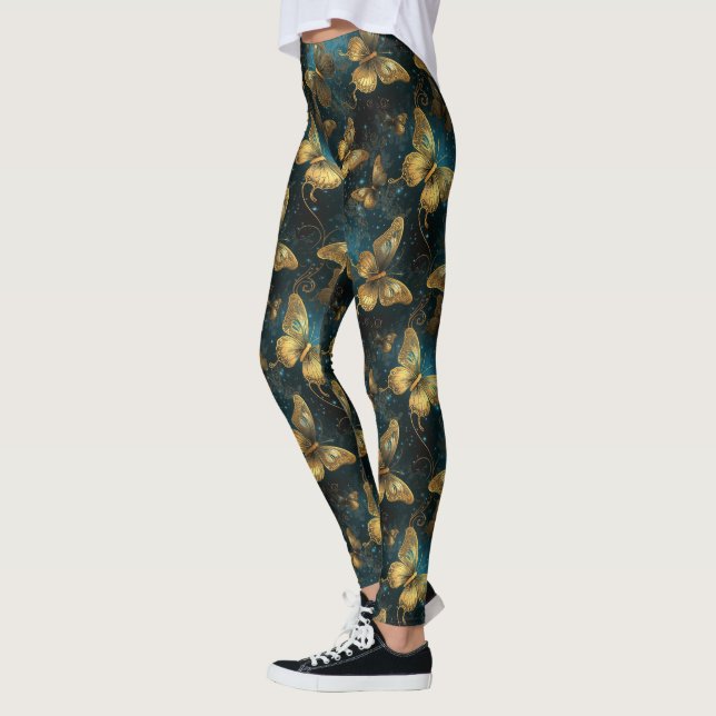 Golden Butterflies Leggings (Vänster)