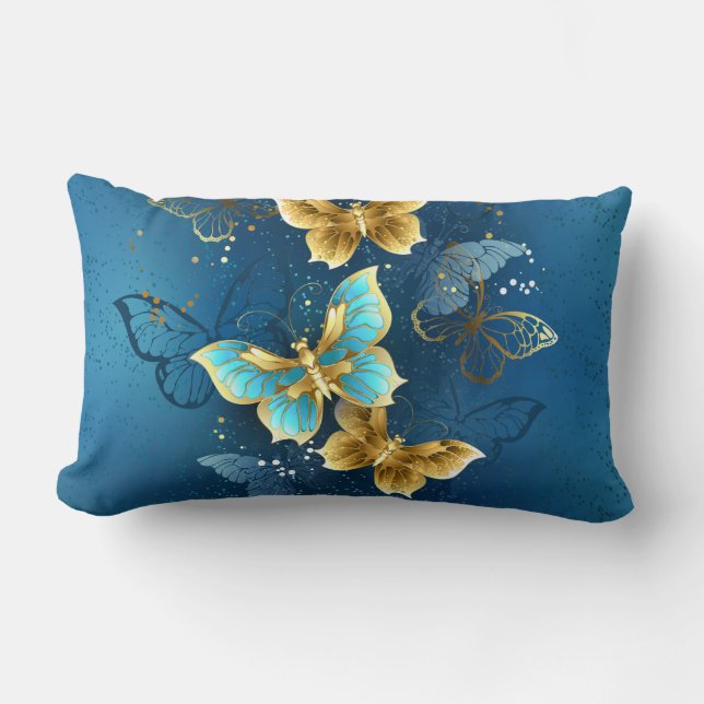 Golden butterflies lumbarkudde (Framsida)