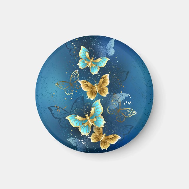 Golden butterflies magnet (Framsidan)