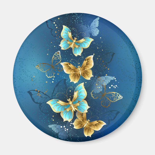 Golden butterflies magnet (Framsidan)