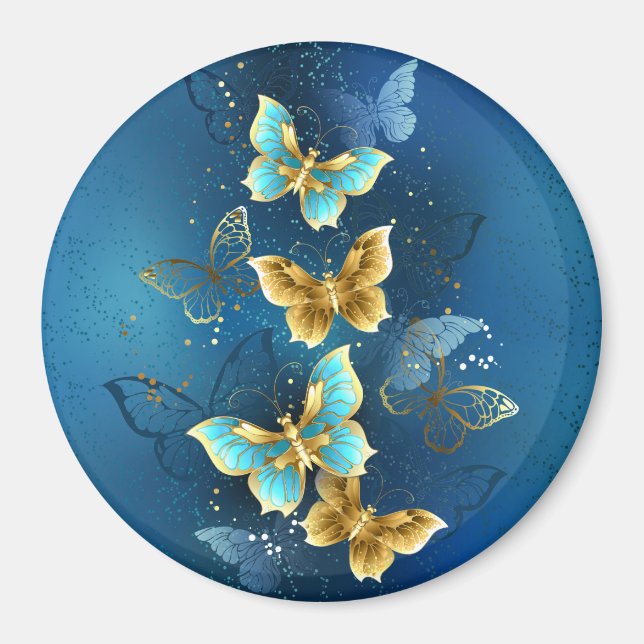 Golden butterflies magnet (Framsidan)