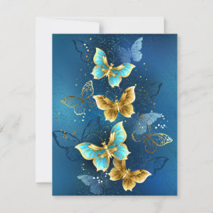 Golden butterflies OSA kort