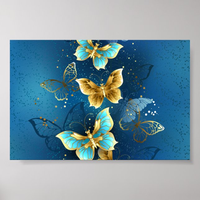 Golden butterflies poster (Framsidan)