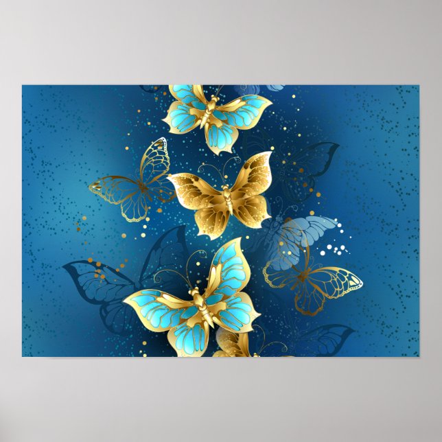 Golden butterflies poster (Framsidan)