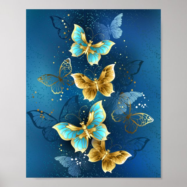 Golden butterflies poster (Framsidan)