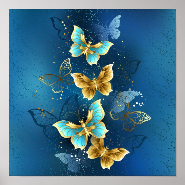 Golden butterflies poster (Framsidan)