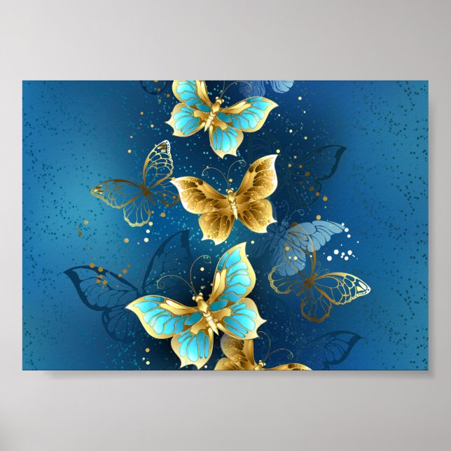Golden butterflies poster (Framsidan)